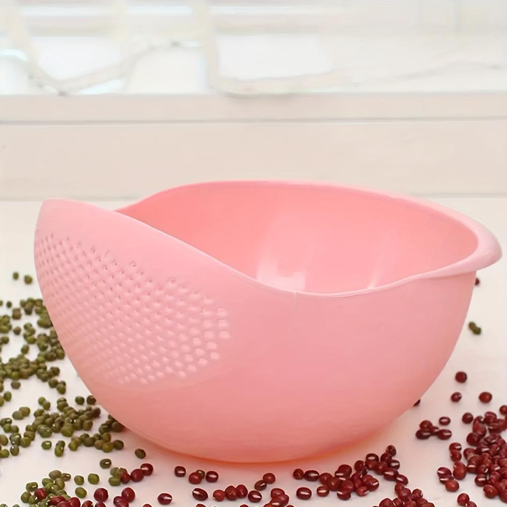 Rice Washing Basket with Holes - Durable Kitchen Strainer for Vegetables Noodles, Dishwasher Safe Colander, Food Prep Drain Bowl