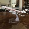 16CM 1:400 B747 Airplane Model Toy with Plastic Stable Base Realistic Alloy Die-cast Aircraft Ornament Kids Boys Plane Enthusiasts Collectible Gift