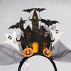 Light Up Haunted Castles Hairband Festival Hair Accessory For Night Event Halloween Costume Headwear for Children Adult