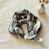 Simulation Silk Satin Temperament Magnetic Suction Small Silk Scarf Women'S Thin Pendant Clavicle Silk Scarf Fashion Versatile Neck Scarf Women
