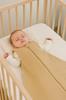 Rounded muslin sleeping bag for children S 0-6 months summer TOG 1.0 - camel