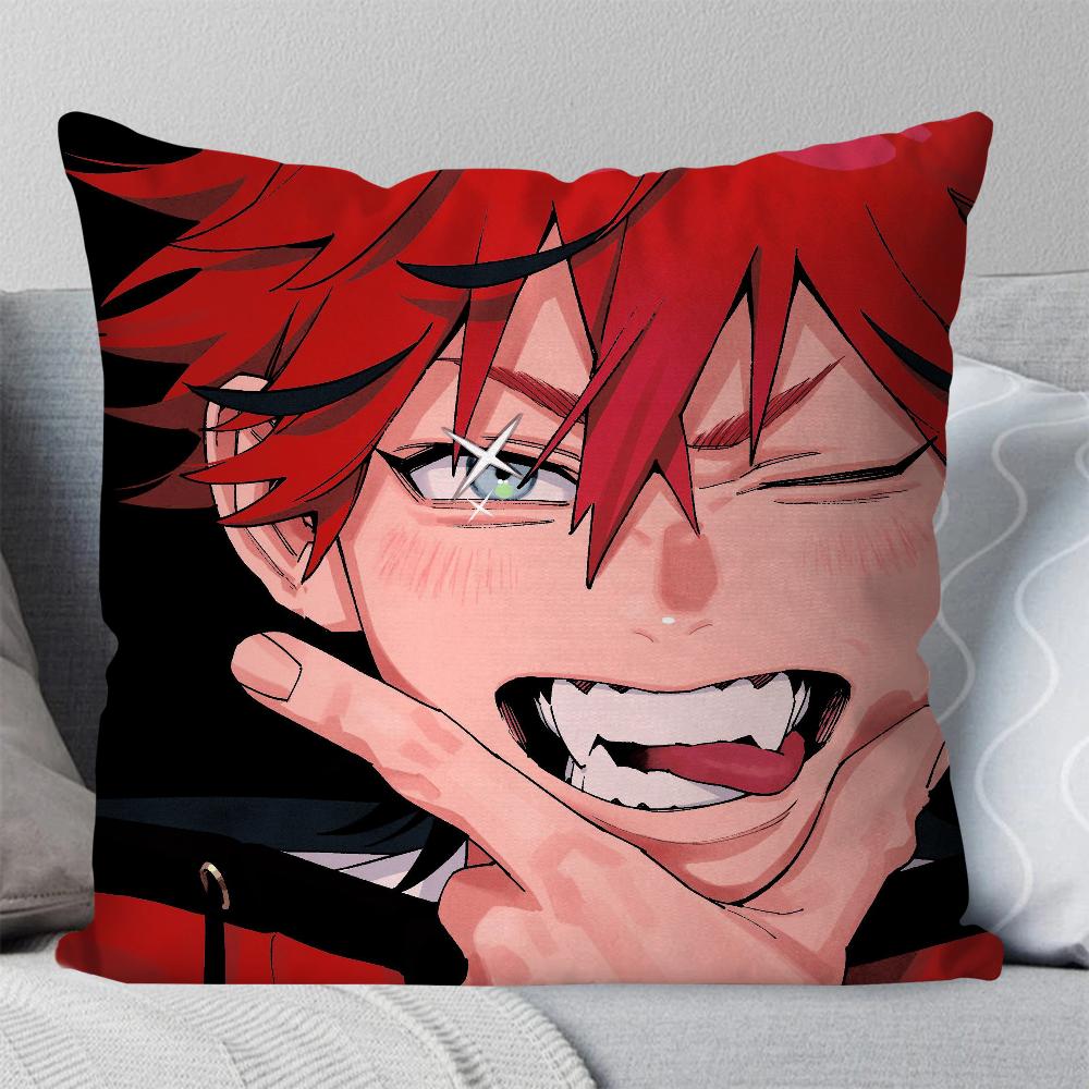 Manga G-Gokurakugai Pillow Case Square Pillow Bedroom Sofa Leisure Comfort Cushion Car Living Room Home Decoration 40X40