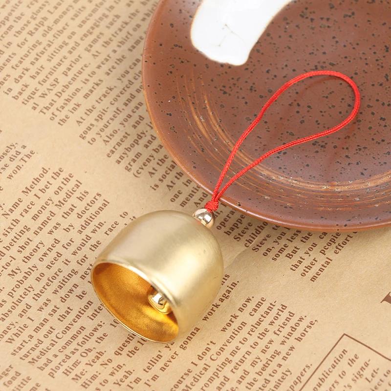 

[PL]1PCS Metal Copper Bell Decoration Pendant Door Bell DIY Craft Wind Chimes Making красный