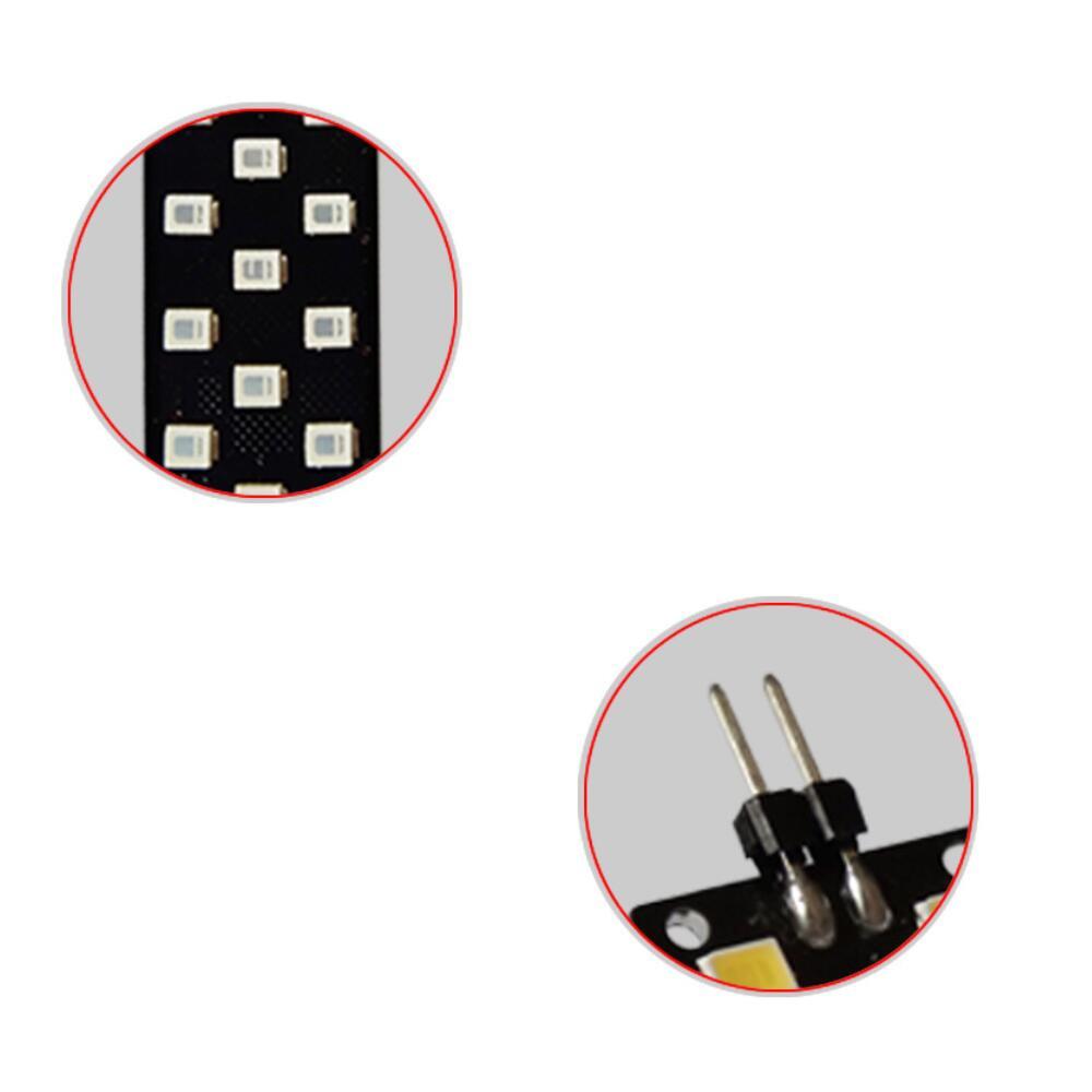 For SKODA Kodiaq Karoq VW Arteon SEAT 2pcs/lot 12V CANBUS Error Free 12 LED Car Interior Footwell Pathway Light