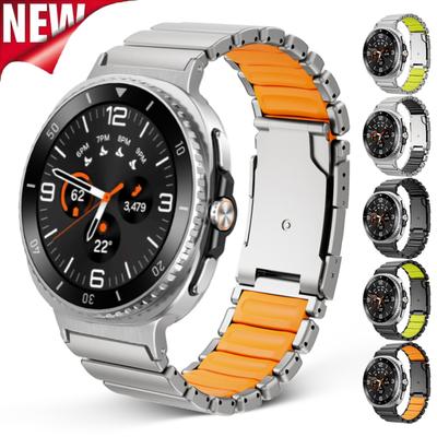 Titanium Wristband for Samsung Galaxy Watch 8 44mm 40mm 8 Classic 46mm Bracelet Business Metal Band for Galaxy Watch Ultra 2025