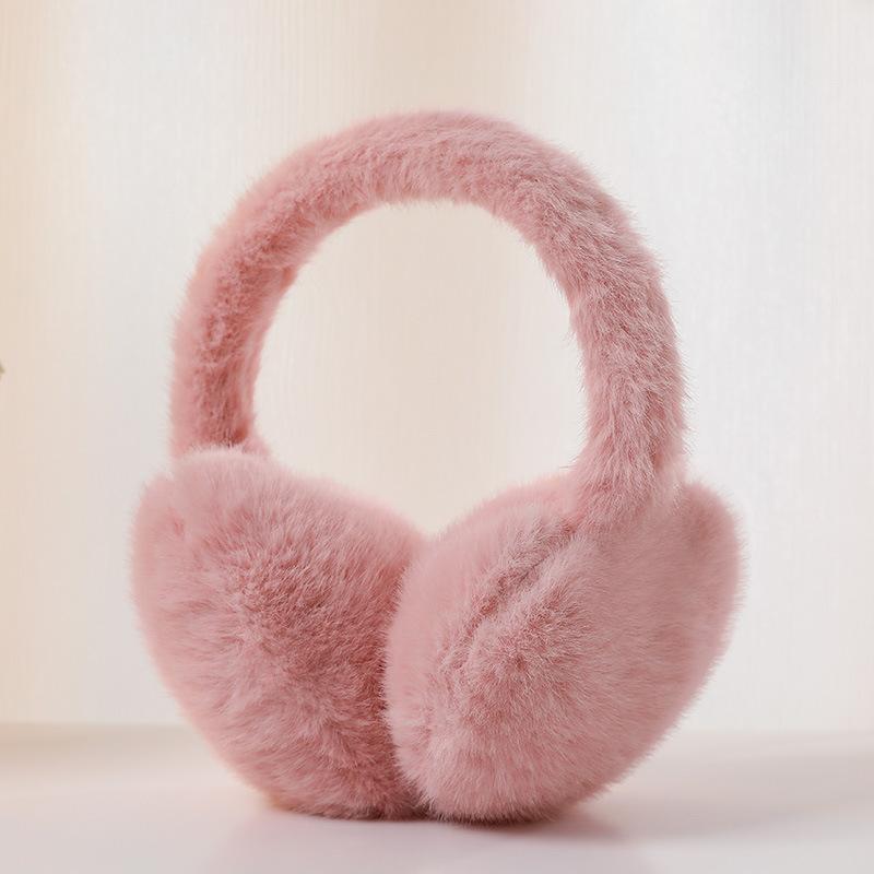 1 шт. Женские зимние однотонные наушники, уличные теплые пушистые флисовые зимние складные наушники для девочек, складные аксессуары