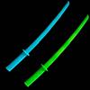 2/1Pcs Creative 3D Printed Knife Retractable Sword , Katana Stretchable, for Training Martial Arts & Cosplay Props Relief Toys