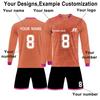 Personalised Shirts Kit Mens Girls With Name Number Custom Football Jerseys For Boys Training Suit