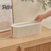 Desktop Cable Organizer Management Box, with Cover, Power Strip And Electrical Fireproof Cord Box Organizer, for Home Office Wire Storage