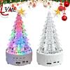 Multifunctional Audio Lamp Crystal-Like Christmas Tree Light, Wireless Music Player LED Table Centerpiece Color Changing Bedside for Bedroom