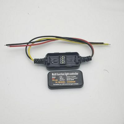 1 module de contrôle stroboscopique pour feux de freinage à LED réglables, 16 modes, DC9-26 V, pour voiture, moto, camion