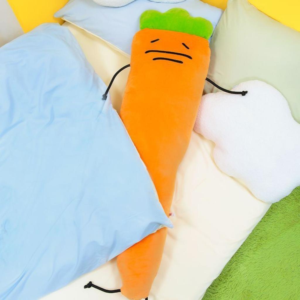 Carrot Pillow, Long Plush Doll, Dormitory Sleeping Doll