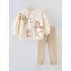 Boys and Girls Little Tiger Suit Autumn and Winter 2025 New Style European and American Style Children's Round Neck Long-Sleeved Sweatshirt Pullover