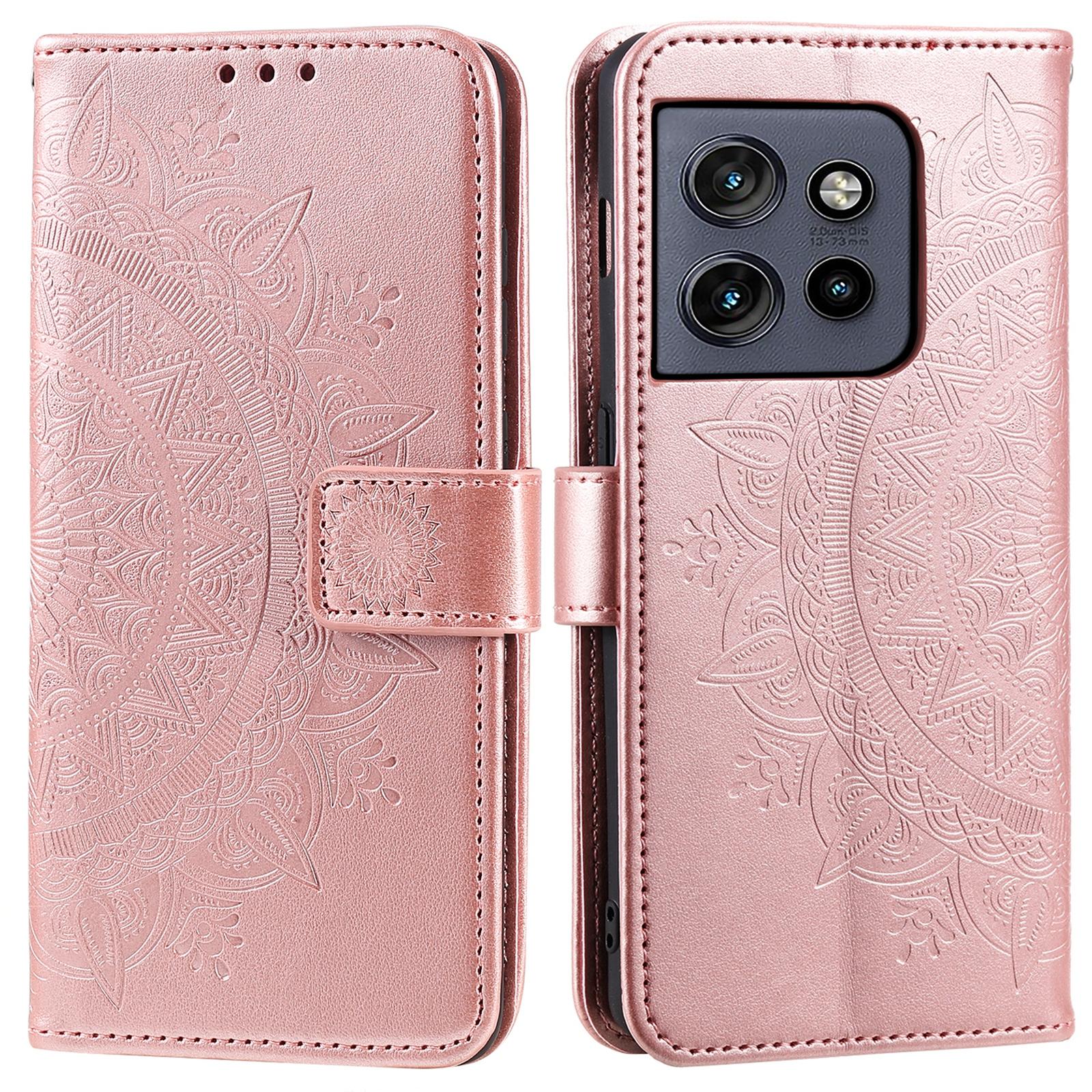 

For Motorola Edge 50 Neo 5G/Moto S50 5G/Thinkphone 25 5G Case Imprinted Totem PU Leather Wallet Stand Phone Cover G