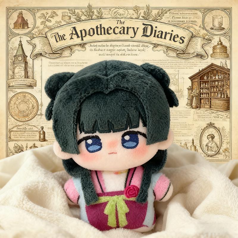 10CM Cartoon Anime Maomao Die Apotheker-Tagebücher Plüschtier Weiche Baumwoll-Schlüsselanhänger Rucksackanhänger Jinshi Figur Cosplay Kindergeschenke
