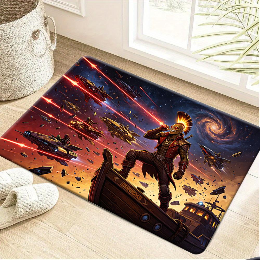 Marvel Door Mat Spider Man Luxury Inspired Entryway Doormat, Water Absorbent And, Perfect for Entryways And Front Doors. Mach 40cm x 60cm