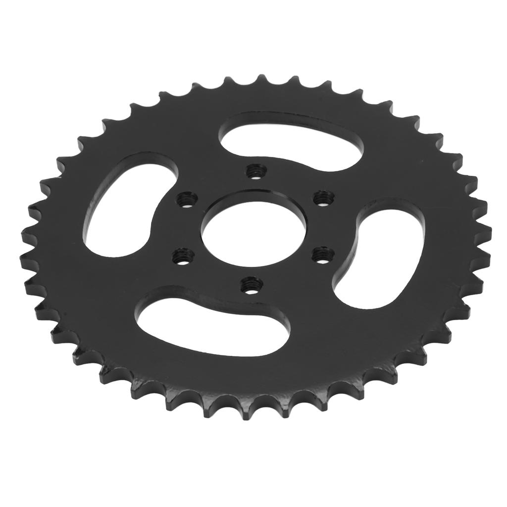 Rear Chain Sprocket 37mm Inner Hole Black 6 Holes 428 40T Stainless Steel for 4 Wheel ATV Quad Bike