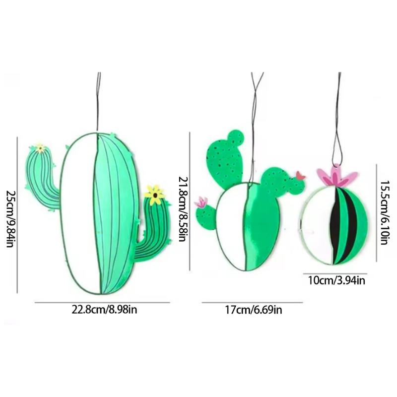 6 ks Kaktusová buněčná koule Party dekorace Papírová nástěnná závěsná ozdoba Pro narozeniny Svatba Tematická party dekorace