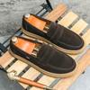 Fashion Leather Fashion Walking Shoes Men Handmade Mens Slip on Driving Shoes Luxury Flats Mens Loafers Lightweight Male Business Shoes