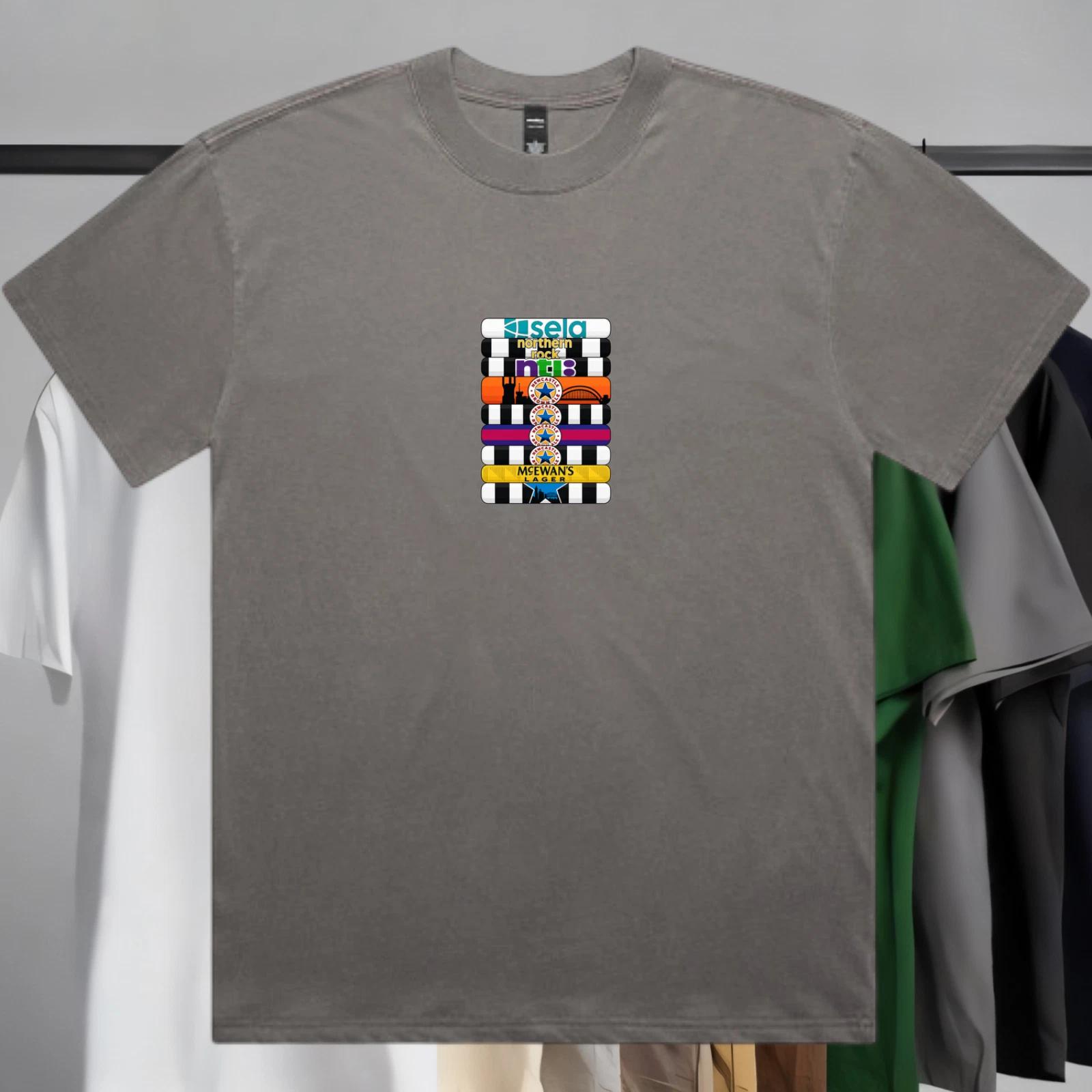 Newcastle United FC T-Shirt Folded Old Shirts Style Shirt NUFC Birthday Gift M
