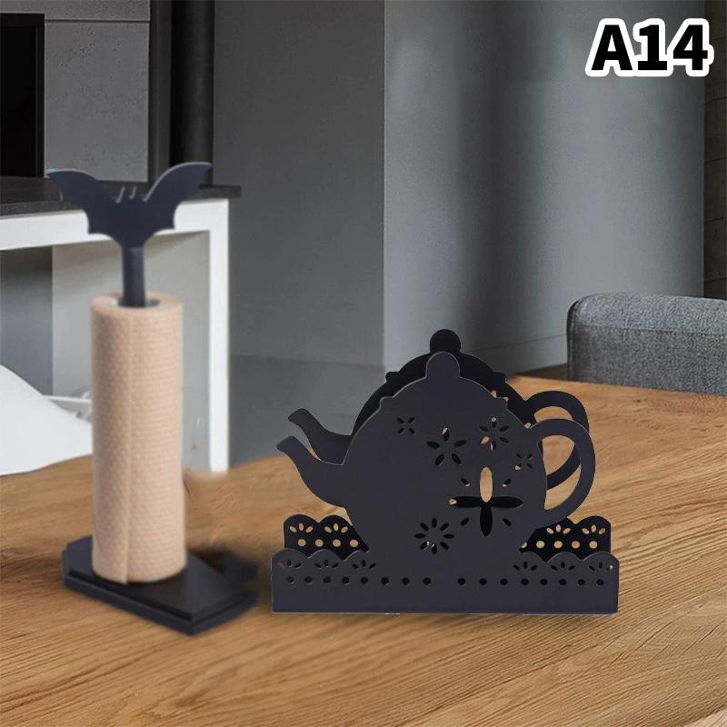 1Pc Elegant Iron Art Tissue Box Homestay Napkin Holder Kitchen Dining Tabletop Accessory For Home And Restaurant Use