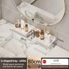 Bathroom Rack Bathroom Shelf Toilet Storage Rack Toilet Kitchen Space Aluminum Hang On the Wall Punch-free Rack Hanging Shelves