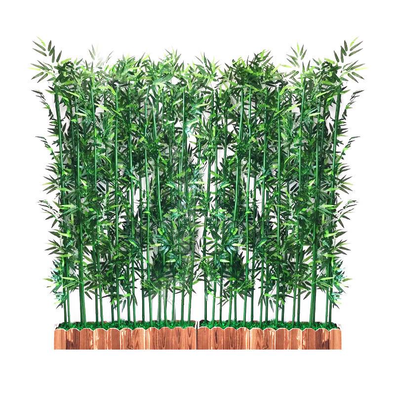Encrypted Plastic Bamboo Partition Screen - Indoor/Outdoor Artificial Landscaping Decor