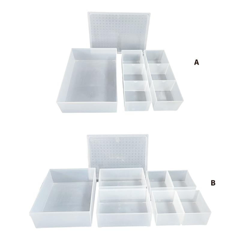 Reusable Interlocking Modulars Plastic Organizers Storage Boxes For Home Office Kitchen Cabinet Storage System