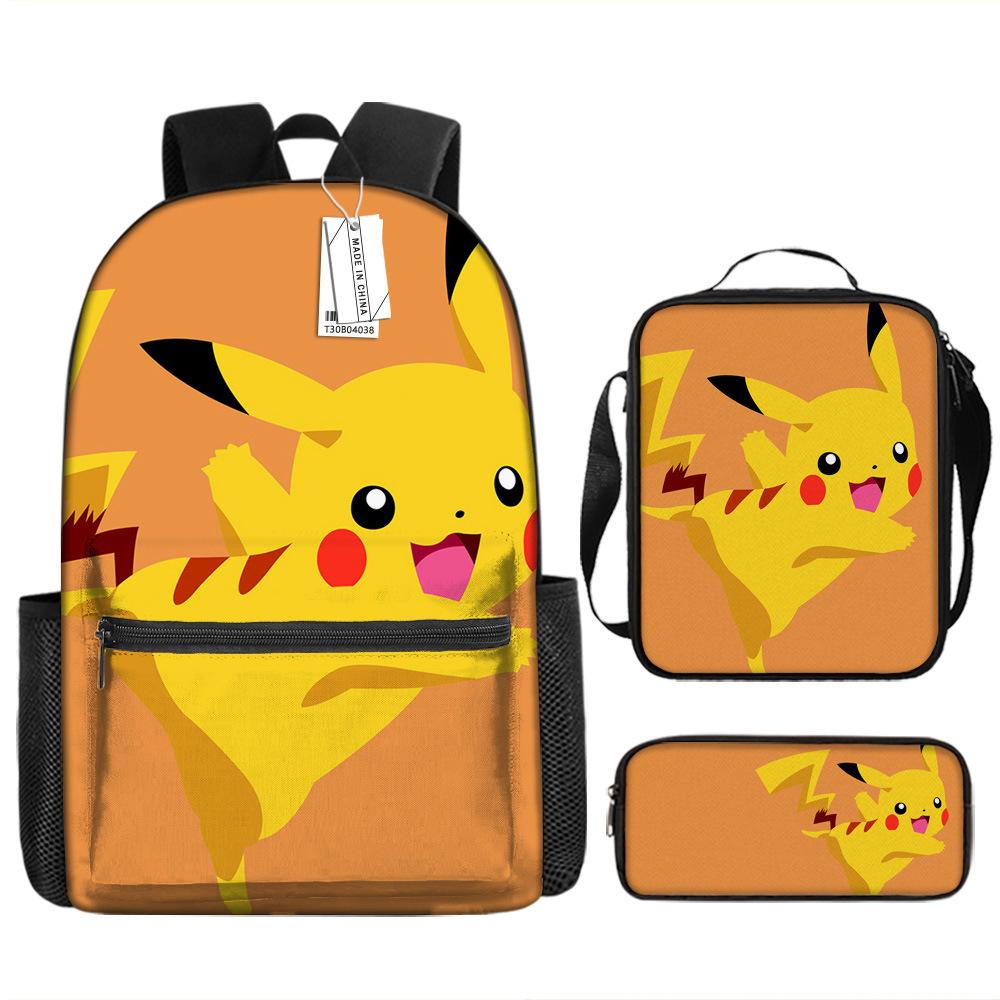 School Season Student Schoolbag Pokémon Pokémon Backpack Cartoon Satchel Pencil Case