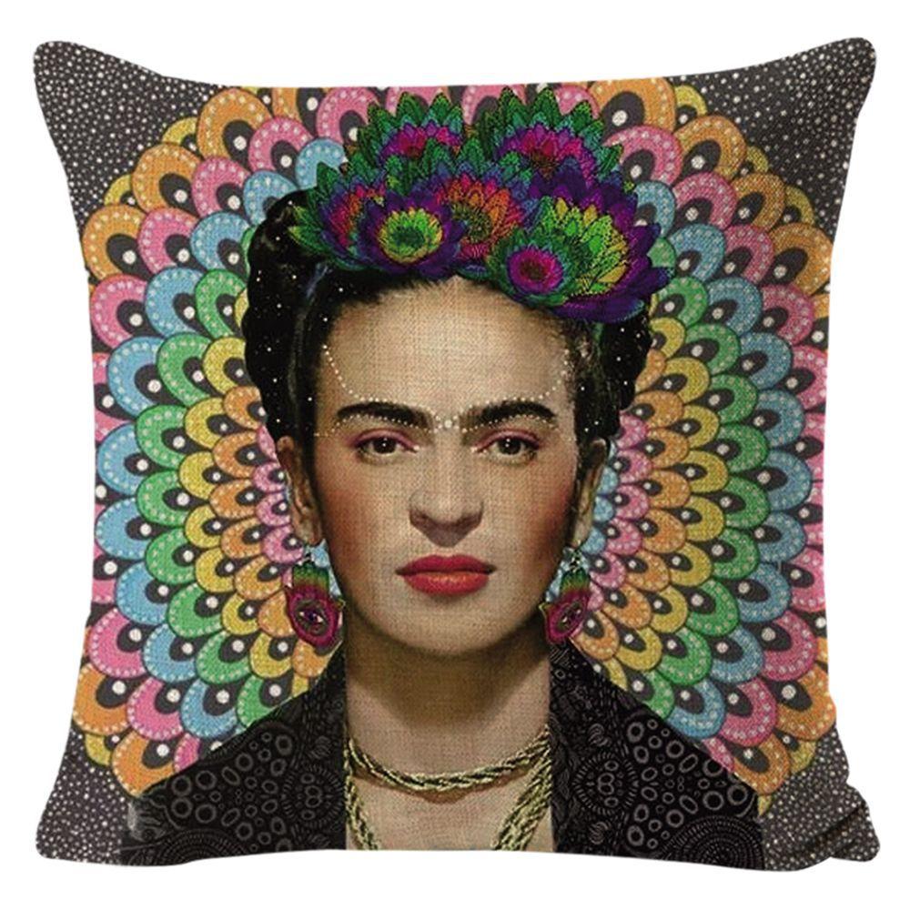 Kissenbezug Frida Kahlo Zierkissen Heim Sofa Kissen