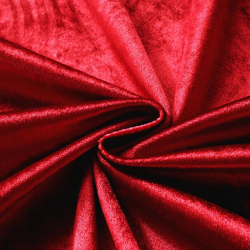 

Luxury Tassel Red Velvet Tablecloth Square Round Dining Coffee Table Cover for Wedding Party Rectangular Table Cloth Decoration (Red,140x100) красный