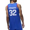 Jordan Victor Wembanyama Buchstabenaufdruck Leicht Bequem Stilvoll Ärmellos Basketballtrikot Herren Trikot Blau HF7308405