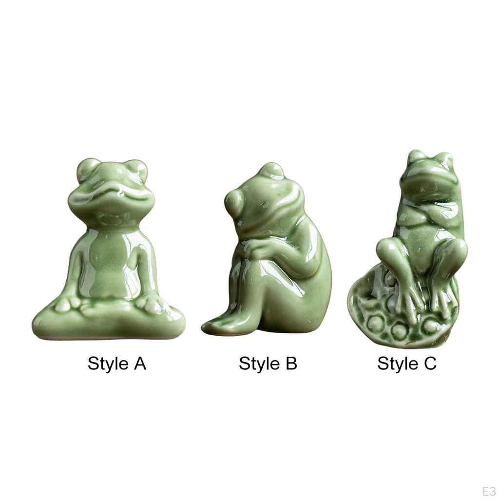 Charming Frog Miniature Sculpture for Home and Garden Decor
