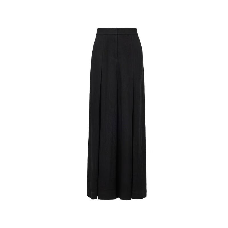 VEROMODA Women's Mid-Waist Pleated Wide-Leg Culottes