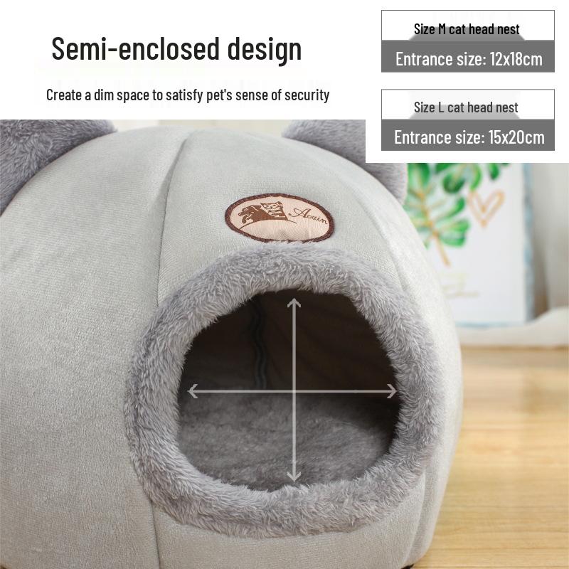 Large Winter Warm Cat Nest: Fully Enclosed, Cold-Proof, In Stock, Free Shipping