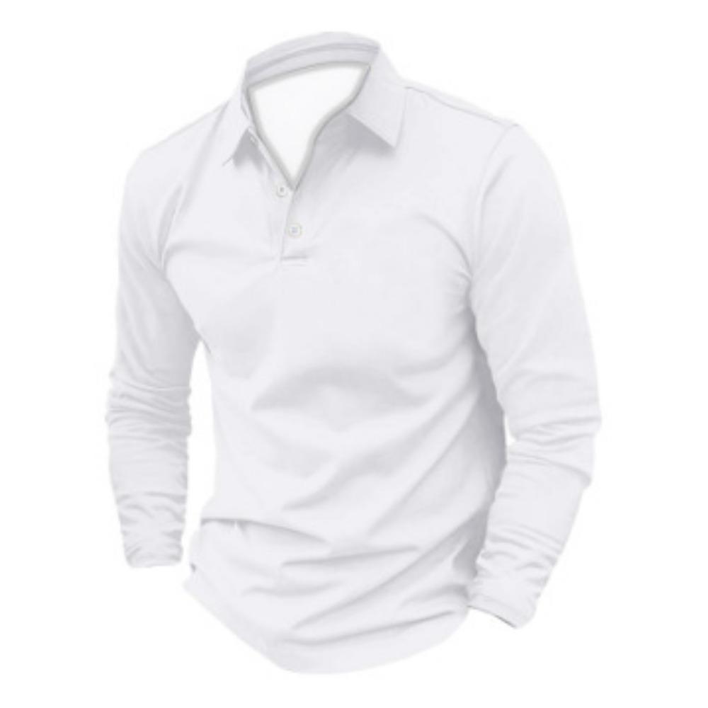 Men's Polo Shirt Digital Printing Men's Sweatshirt T-shirt Men's Autumn and Winter New Ethnic Style T-shirt Tops Men's Lapel Shirt
