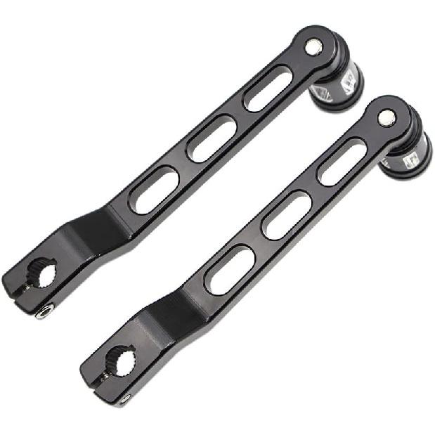 DreamSeek Heel Toe Gear Shift Lever + Shift Peg for Harley FL Softail/Touring, Road King, Street Glide/Tri Glide Trikes - Shifter Lever (Black)