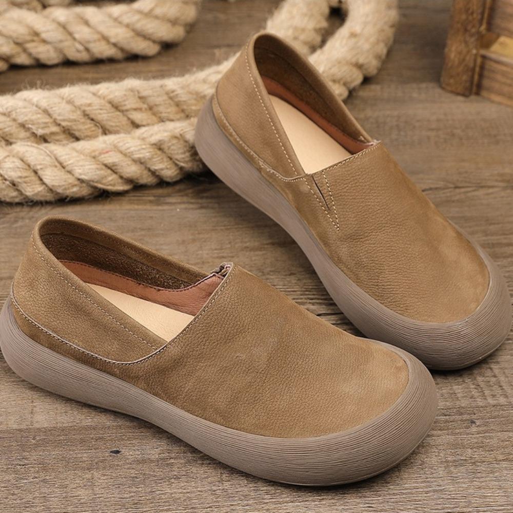 Men's Shoes Cowhide Leather Platform Casual Shoes Men Leather Original Designer Loafers Men