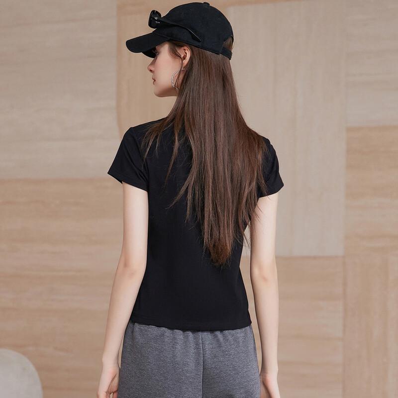 Casual Animal Patch Knit Short Sleeve T-Shirt