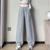 Women's Color-Block Drawstring Sweatpants: New Style for Spring, Autumn & Winter; Elastic Waist, Loose Fit, Wide-Leg.