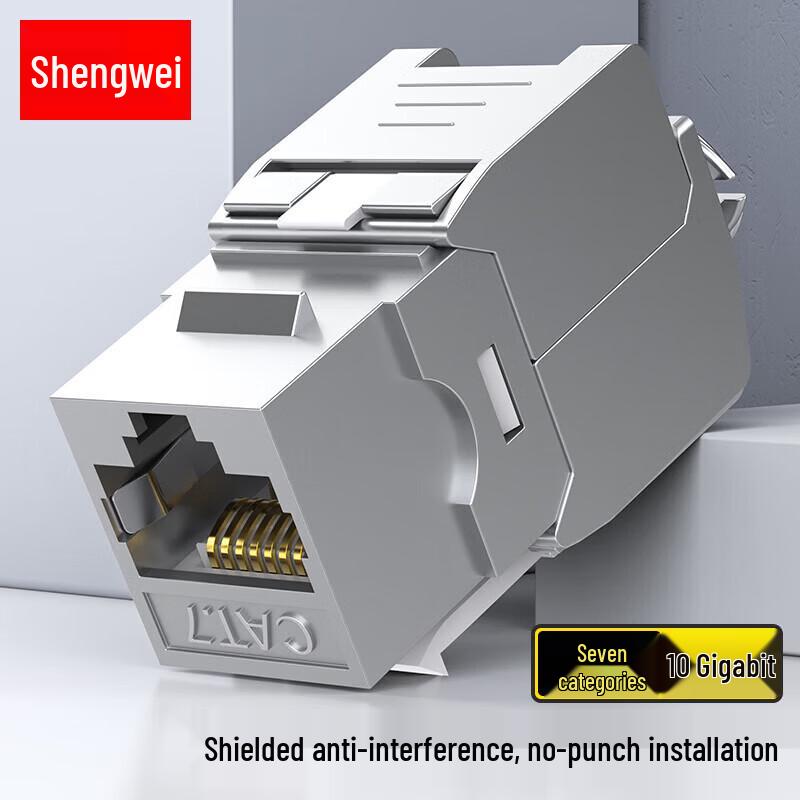 Shengwei Cat7 Shielded Tool-less RJ45 Network Module