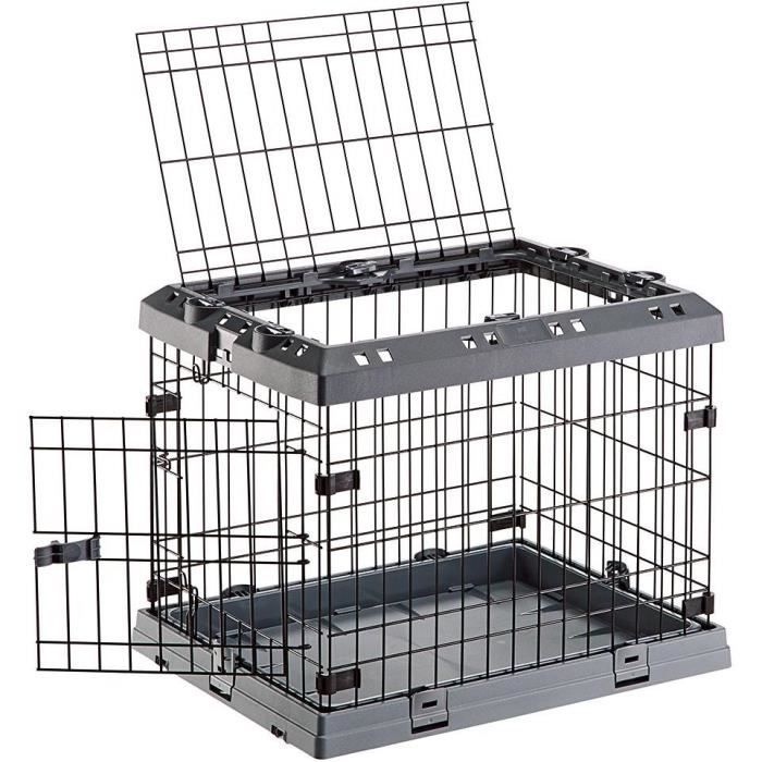 FERPLAST - Box De Transport - SUPERIOR 75 BLACK - 77 X 51 X 55 Cm