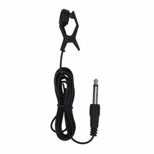 Portable Instrument Microphone/Vocal Pickup with Clip, Easy Attach/Detach, 6.2mm Interface and Extra-Long Cable, Instrument Accessory
