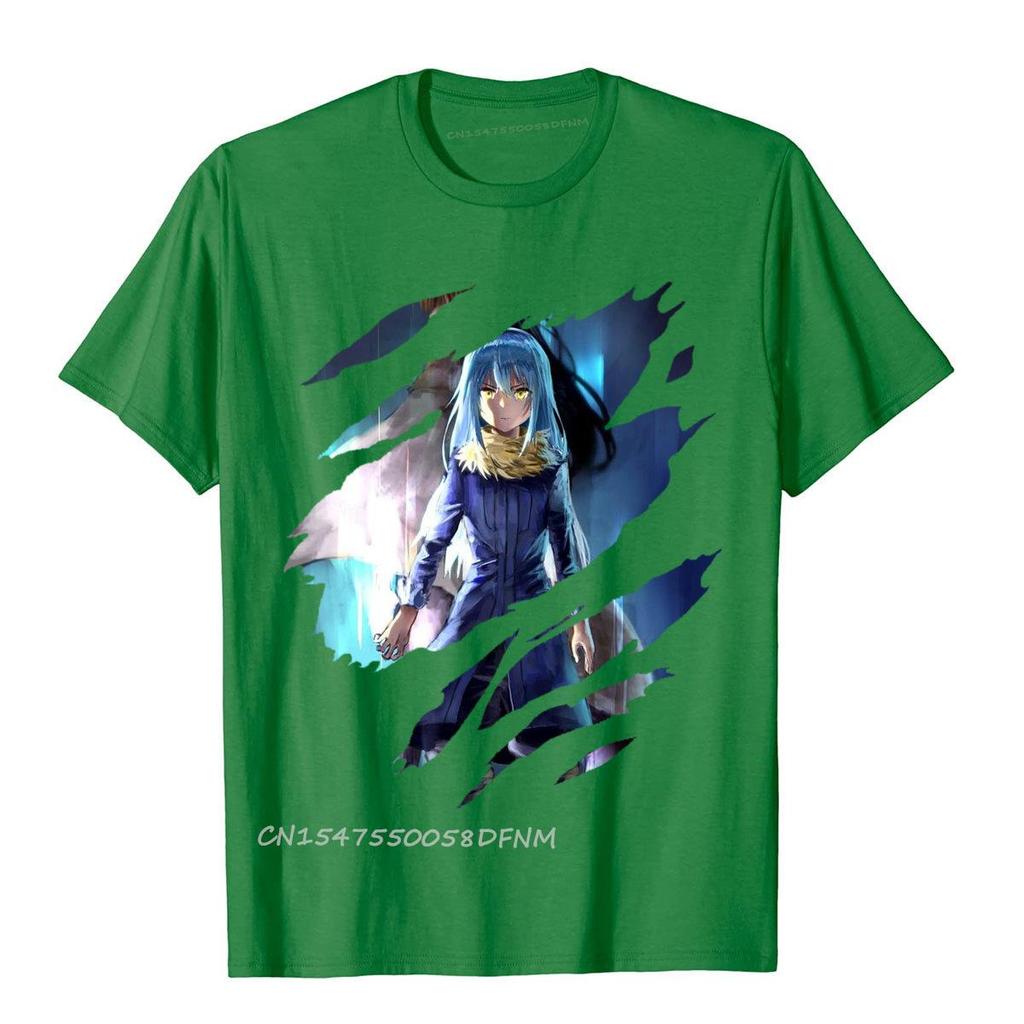 Rimuru Tempest Reo Anime Premium Baumwolle Tops T-Shirt Fitness Special Sommer T-Shirts Übergroßes T-Shirt