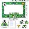 Soccer Cake Topper Boy Girl Soccer Happy Birthday Cupcake Toppers Party Dessert Football Theme Party Baby Shower Baking Supplies