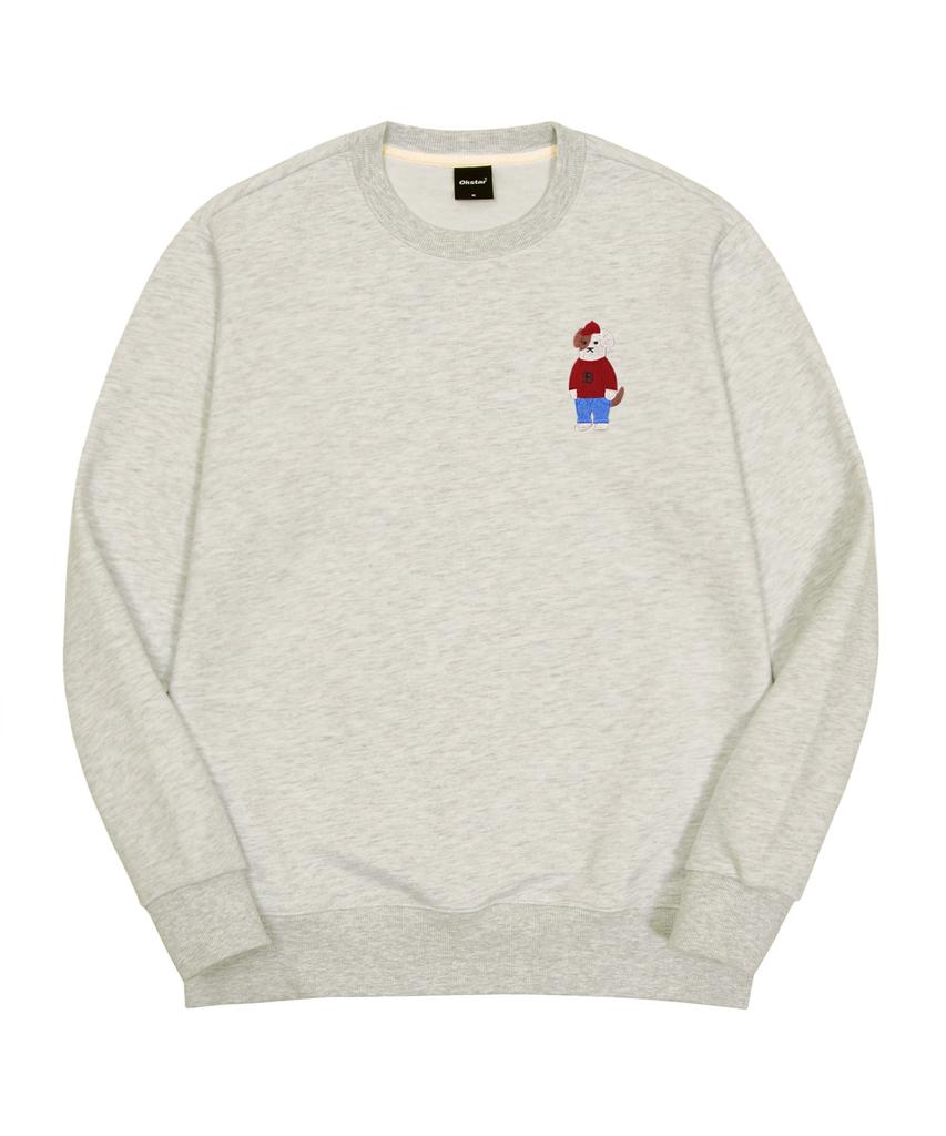 OKSTAR Mini Me Intense Brodog Embroidered Double-Sided Sweatshirt (Type B)