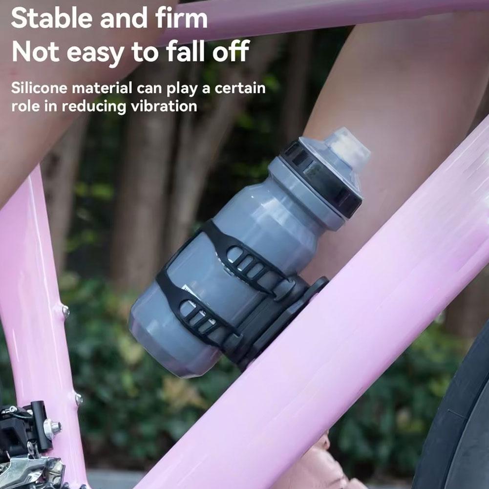 Bicycle Magnetic Water Bottle Holder Strap Type Quick Release Mountain Road Small Cloth Folding Bike Water Cup Holder