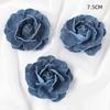 3/5PCS Blue Artificial Flowers Heads Fake Flowers Wedding Decoration Bride DIY Clothes Headwear Accessory Craft Gifts Ornament