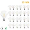 G40 Plastic Light Bulbs: Christmas Decoration, Round Balls, European & American Standard, 110-220V, Light String with 25 Spare Bulbs.