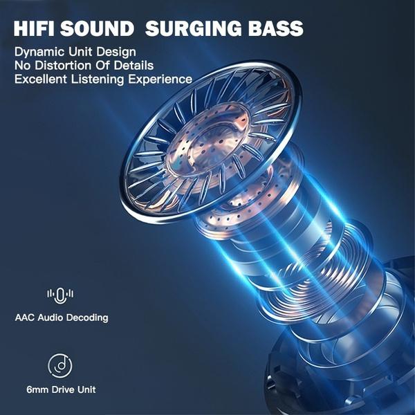 3D Touch Bluetooth 5.1 Ohrhörer 9000 mAh LED-Display Drahtlose Headsets Rauschunterdrückung Headset 9D HiFi Stereo Kopfhörer IPX7 Wasserdicht